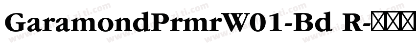 GaramondPrmrW01-Bd R字体转换